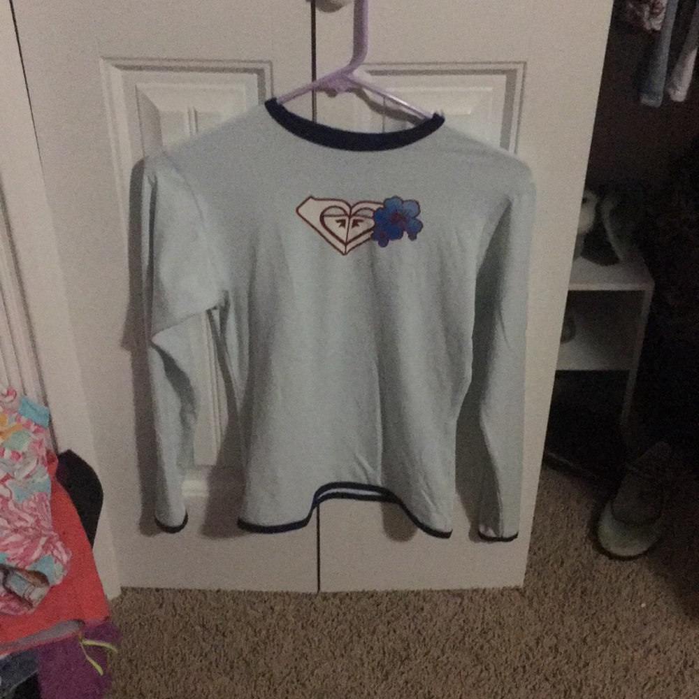 Blue roxy swim shirt